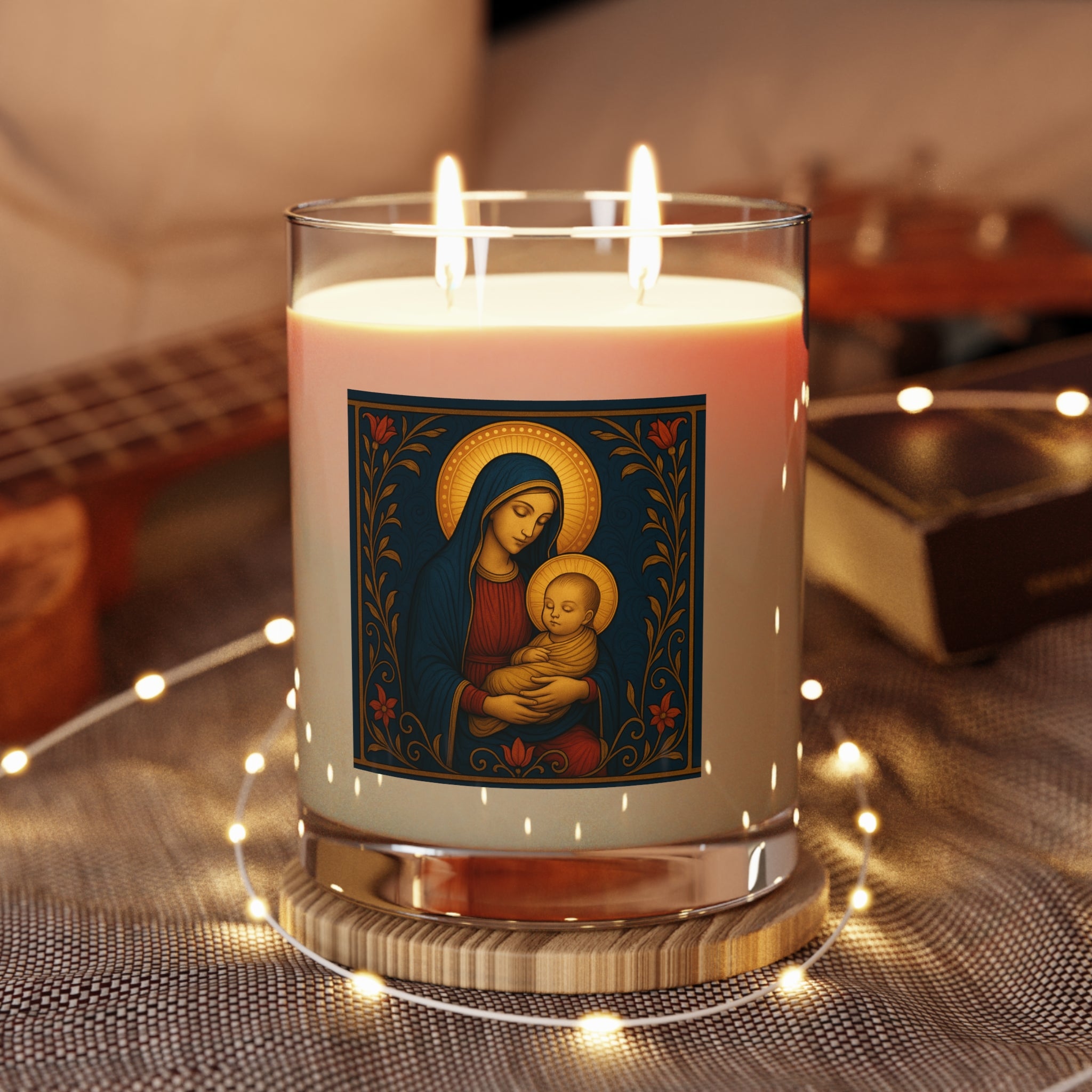 Madonna Scented Candle - 11oz Glass Jar, Relaxing Aromatherapy Candle