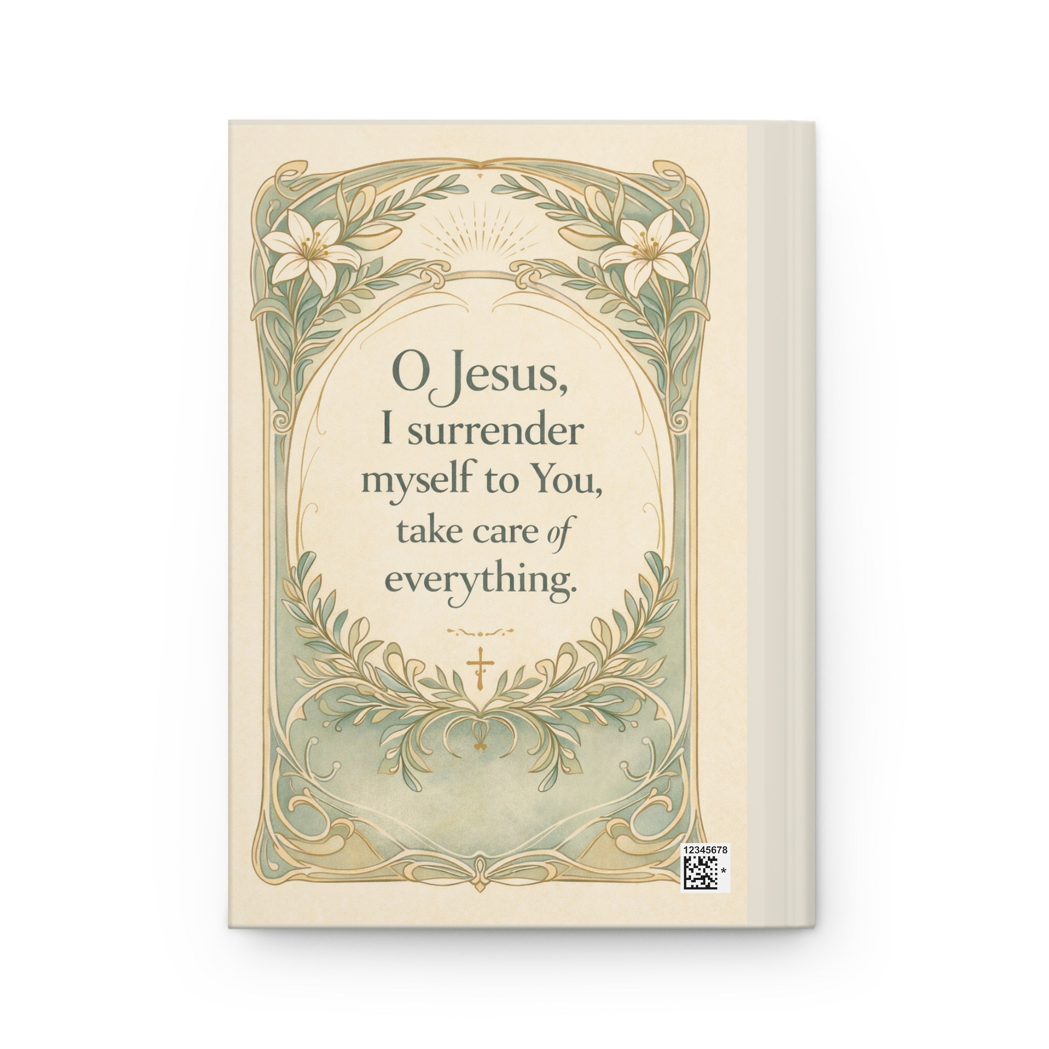 Christian Prayer Journal — "O Jesus, I Surrender" Hardcover Matte Devotional Notebook